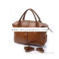 Fashion brown holiday leather handbag